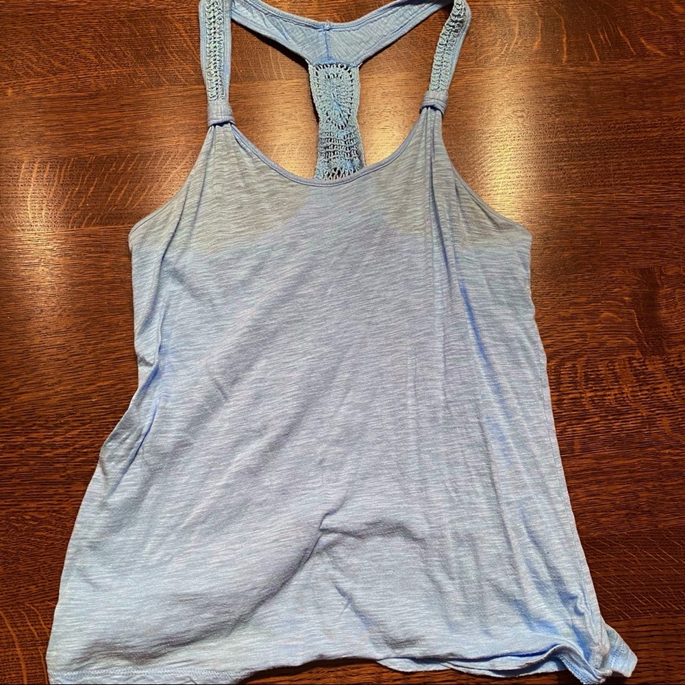 Periwinkle Blue Knit Back Tank Top